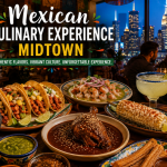 Mexican culinary experience Midtown featuring authentic tacos, mole, guacamole, ceviche, and handcrafted Mexican cuisine in an elegant Midtown NYC restaurant.